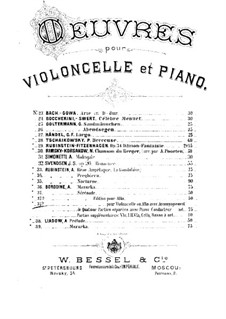 Petite suite: No.6 Serenade, for Cello (or Viola) and Strings – Piano Conductor by Alexander Borodin