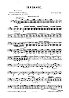 Petite suite: No.6 Serenade, for Cello (or Viola) and Strings – Cello Part by Alexander Borodin