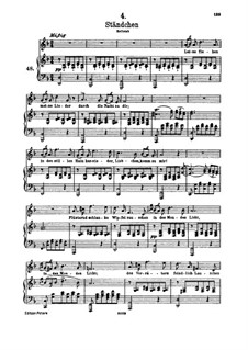 No.4 Ständchen (Serenade), vocal version: para voz alta e piano by Franz Schubert