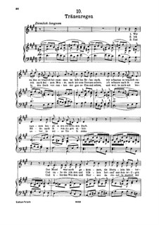 No.10 Thränenregen (Shower of Tears): para voz alta e piano by Franz Schubert