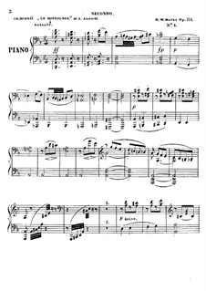 Souvenir de la Russie, Op.151: Transkription No.4 en forme de fantaisie sur des 'Le rossignol' de Alabieff by Johannes Brahms