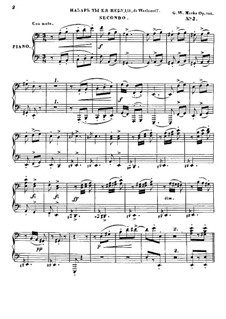 Souvenir de la Russie, Op.151: Transkripition No.3 en forme de fantaisie sur des romance de Warlamoff by Johannes Brahms