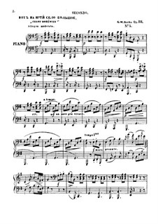 Souvenir de la Russie, Op.151: Transkription No.5 en forme de fantaisie sur des Chant bohémien by Johannes Brahms