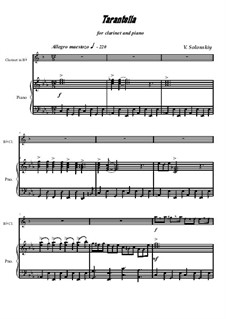 Tarantella: para clarinete e piano by Vladimir Solonskiy