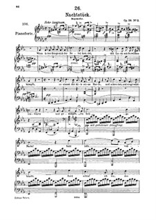 Nachtstück (Nocturne), D.672 Op.36 No.2: para voz alta e piano by Franz Schubert