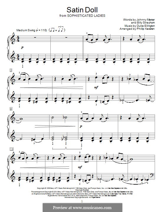 Piano version: para um único musico (Editado por H. Bulow) by Duke Ellington
