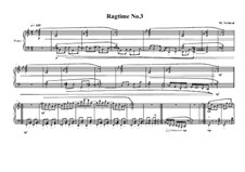 4 Ragtimes for piano: Ragtime No.3, MVWV 625 by Maurice Verheul