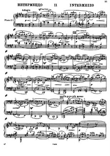 Piano Concerto No.3 in D Minor, Op.30: Movements II-III. Version for two pianos four hands by Sergei Rachmaninoff