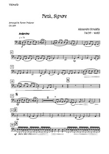 Pieta Signore: For tenor, solo oboe and strings - cello part by Alessandro Stradella