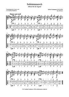 No.2 Soldatenmarsch (Soldiers' March): Para Guitarra by Robert Schumann
