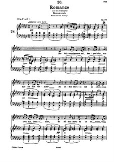 Romanze: Versão para voz e piano by Franz Schubert