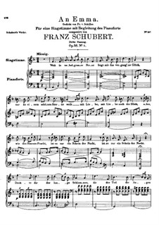 An Emma, D.113 Op.58 No.2: Third edition by Franz Schubert