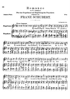 Romance for Voice and Piano, D.114: B flat Maior by Franz Schubert