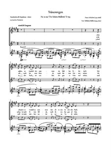 No.10 Thränenregen (Shower of Tears): para voz e guitarra by Franz Schubert