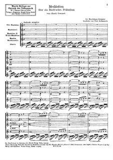 Meditation on Prelude No.1 by Bach: para orquestra de camara by Charles Gounod