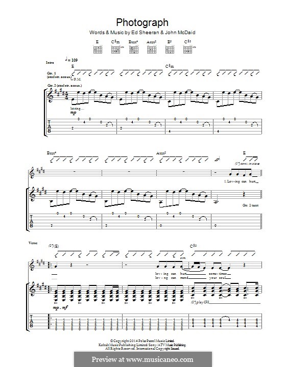 Photograph: Para guitarra com guia by Ed Sheeran, John McDaid