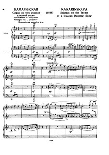 Kamarinskaya: Para Piano by Mikhail Glinka