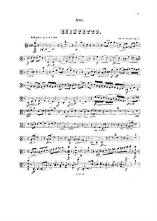 Piano Quintet No.1, Op.7: parte viola by Charles-Marie Widor