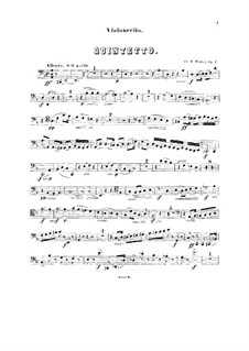 Piano Quintet No.1, Op.7: parte violoncelo by Charles-Marie Widor