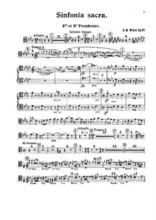 Sinfonia sacra, Op.81: Trombones I, II part by Charles-Marie Widor