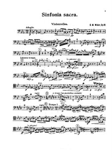 Sinfonia sacra, Op.81: Parte Violoncelo by Charles-Marie Widor