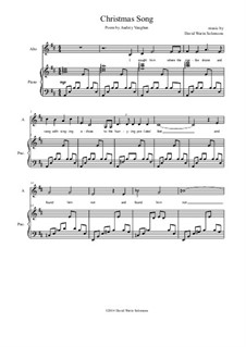 Christmas Song: For alto (or baritone) and piano by David W Solomons