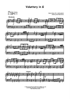 Trumpet Voluntary in G (manualiter): Trumpet Voluntary in G (manualiter) by Henry Heron