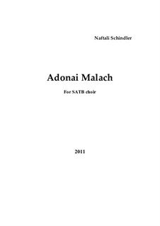 Adonai Malach: Adonai Malach by Naftali Schindler