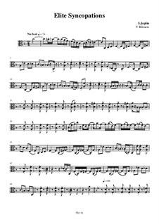Elite Syncopations: para quarteto de cordas - parte viola by Scott Joplin
