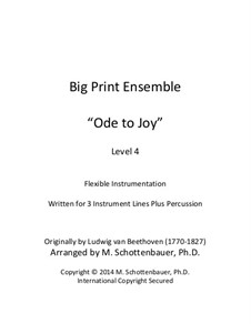 Ode to Joy: Version for flexible instrumentation by Ludwig van Beethoven