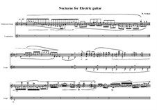 Nocturne electric guitar and loopstation, MVWV 793: Nocturne electric guitar and loopstation by Maurice Verheul