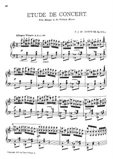 Etude de Concert, Op.8 No.1: Etude de Concert by F.J. MacDonough