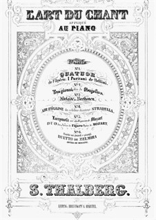 L´art du chant appliqué au piano, Op.70: No.4 Transcription on 'Air d' Église' by Stradella by Sigismond Thalberg