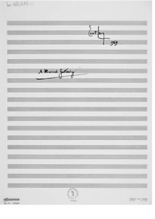 A Musical Gathering: Partitura completa by Ernst Levy