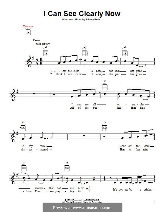 I Can See Clearly Now por J. Nash Partituras on músicaNeo