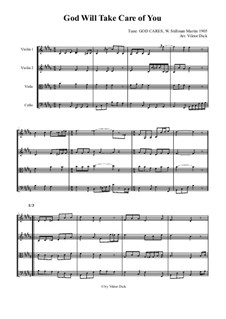 God Will Take Care of You: para quartetos de cordas by W. Stillman Martin