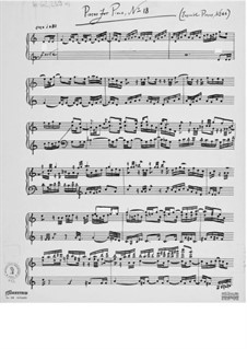 Piece for Piano No.18: Piece for Piano No.18 by Ernst Levy