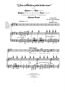 Una cuffietta a pizzi tutta rosa: For solo voices and piano, CSPG4 by Giacomo Puccini