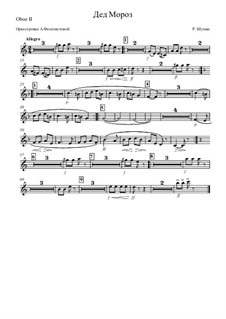 No.12 Knecht Ruprech (Saint Nicholas): Orchestration – oboe II part by Robert Schumann