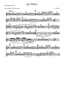 No.12 Knecht Ruprech (Saint Nicholas): Orchestration – clarinet I (in B) part by Robert Schumann