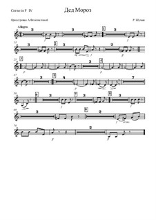 No.12 Knecht Ruprech (Saint Nicholas): Orchestration – corno in F IV part by Robert Schumann