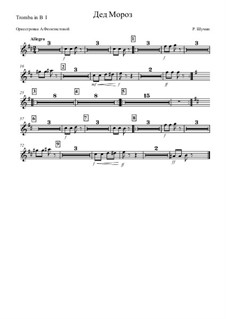No.12 Knecht Ruprech (Saint Nicholas): Orchestration – trumpet in B I part by Robert Schumann