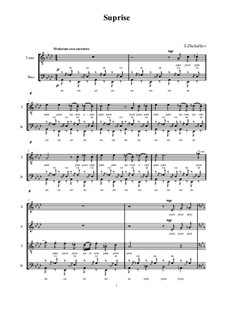 Surprise: para coro misto by Sergei Zheludkov