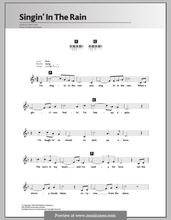 Singin' in the Rain (Gene Kelly): para teclado by Nacio Herb Brown
