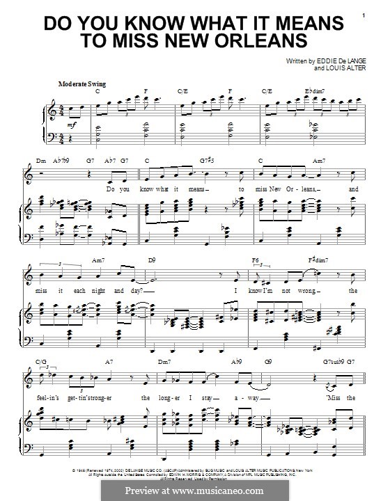 Do you know what it means to miss new orleans louis armstrong por e d