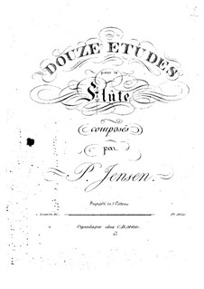 Twelve Etudes for Flute, Op.25: Twelve Etudes for Flute by Niels Peter Jensen