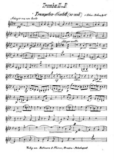 Brass Sextet in E Flat Minor, Op.30: Trompete II parte by Oskar Böhme