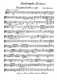 Brass Sextet in E Flat Minor, Op.30: Bass trumpet or alto horn part by Oskar Böhme