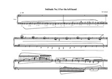 3 Solitudes for the left hand: No.1, MVWV 808 by Maurice Verheul