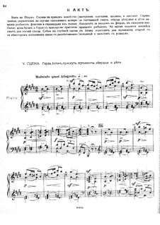 Ole from the Northland, Op.53: ato II - piano-vocal partitura by Mikhail Ippolitov-Ivanov